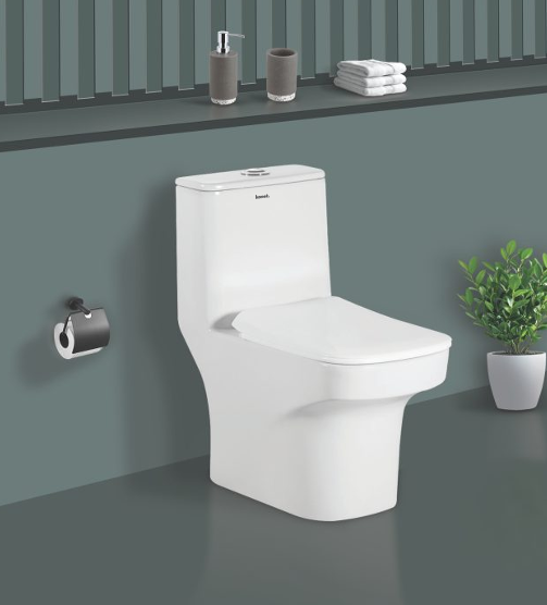 Konet OP-102 One Piece Rimless Toilet (White) – Dual Flush, Soft Close