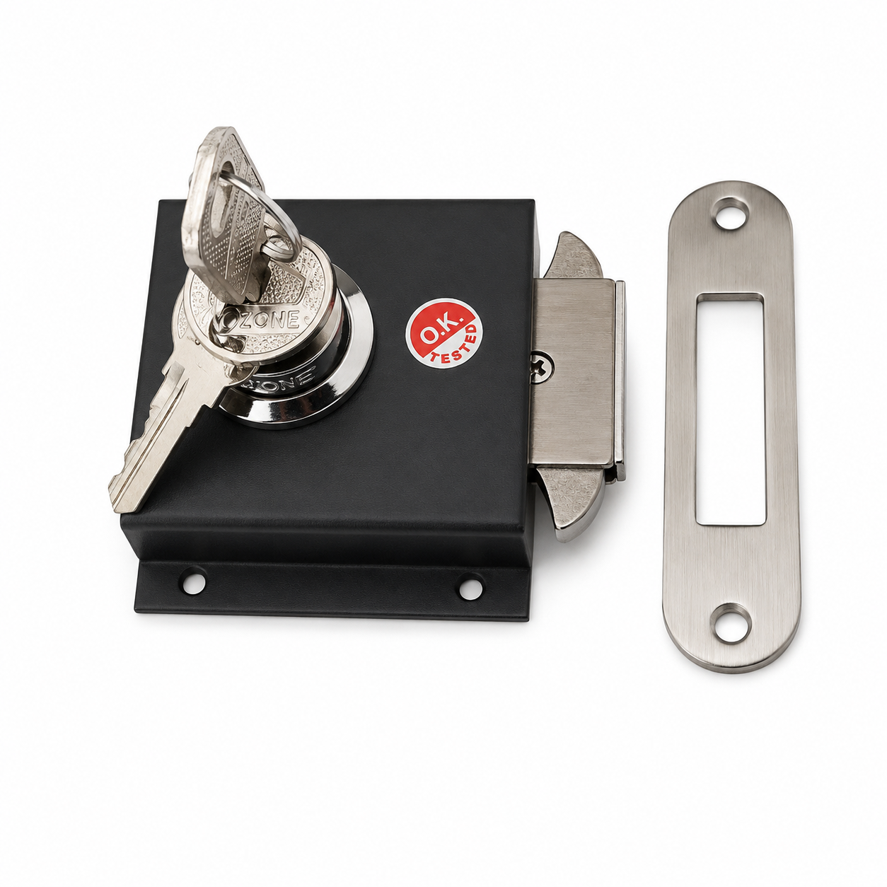 Metallic Sliding Cupboard Lock | Ultra Key | Heavy Duty Cabinet & Sliding Door Lock | Key Operated Locking System|Pack 1 image 2