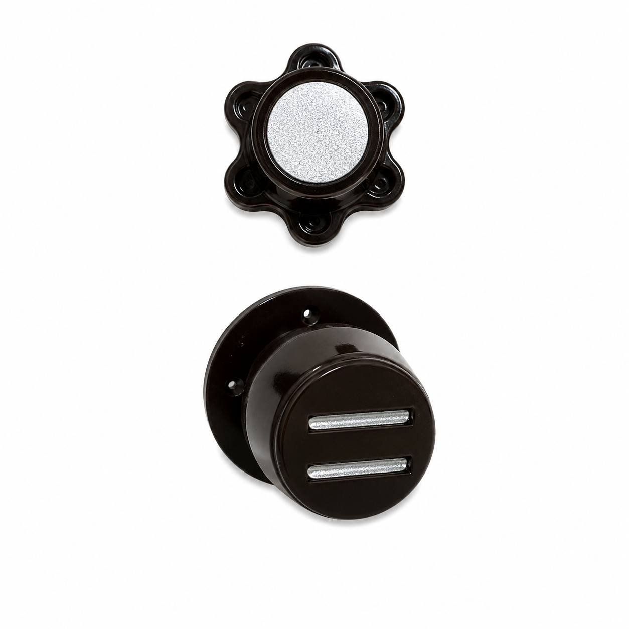 Door Magnet | Shreeji | Brown Door Holder | 3 x 2.5 x 2 Inch | Magnetic Door Stopper for Home & Office|Pack 1 image 3