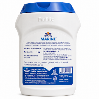 Fevicol Marine Waterproof Wood Adhesive | Best in Class Water Resistance | Woodworking Adhesive |1kg |Pack of 1 image 2