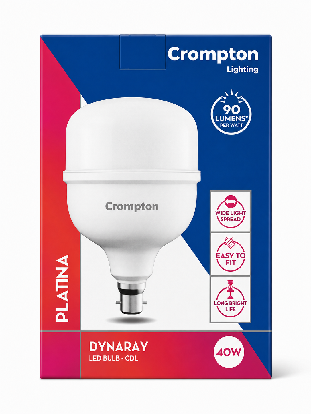 Crompton EcoGlo Param LED Bulb | B22 Base | Wide Light Spread | PACK 1 image 7
