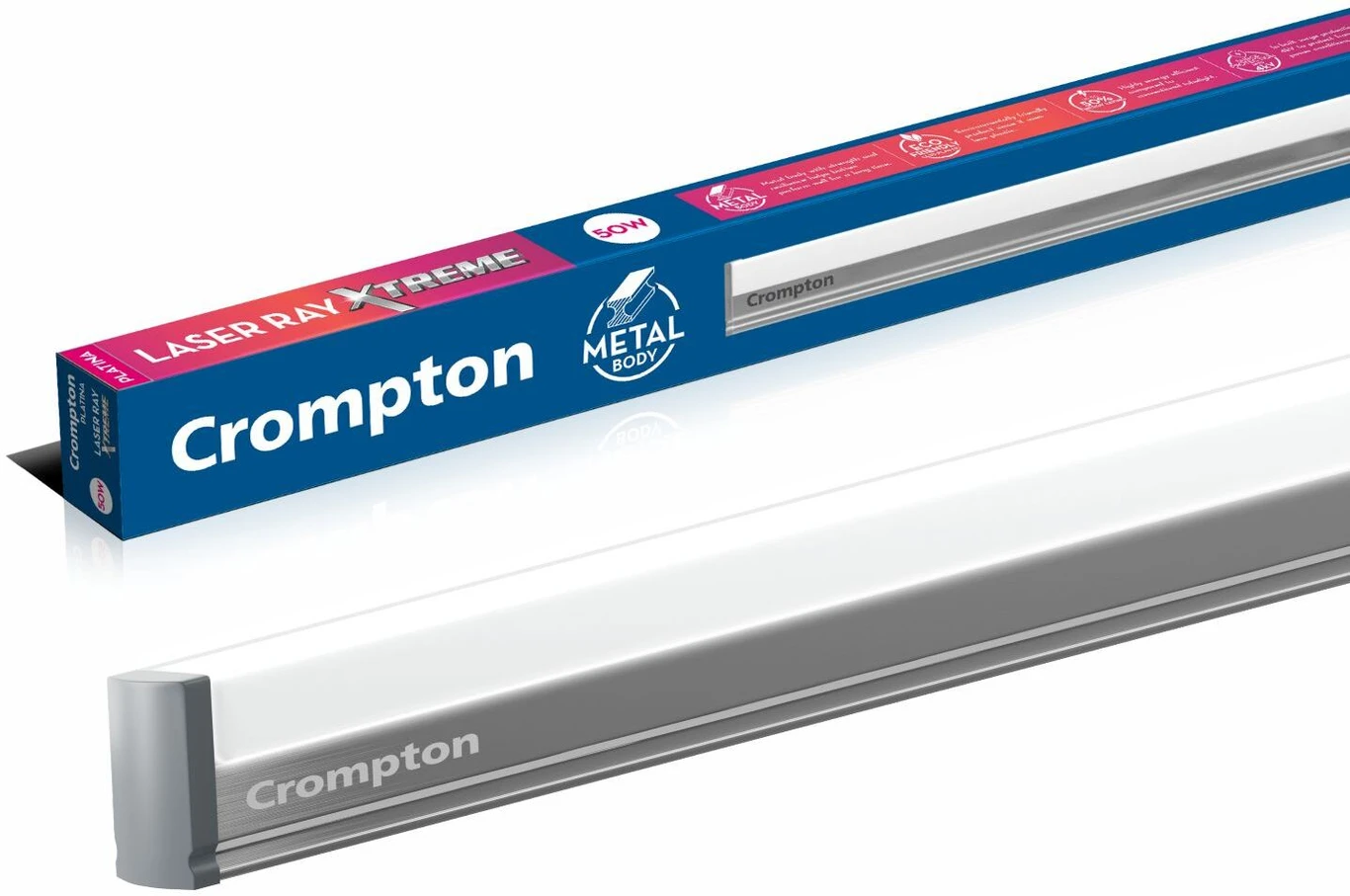 Crompton Laser Ray DMaxx LED Batten | PVC Body | Cool White | Pack of 1 image 7