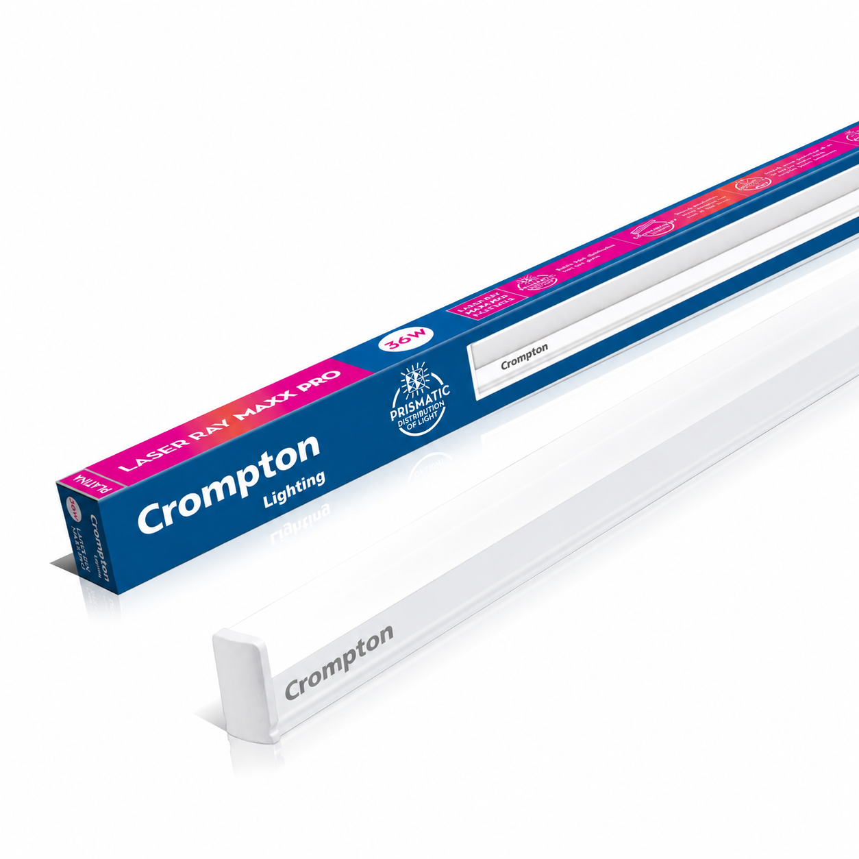 Crompton Laser Ray DMaxx LED Batten | PVC Body | Cool White | Pack of 1 image 5