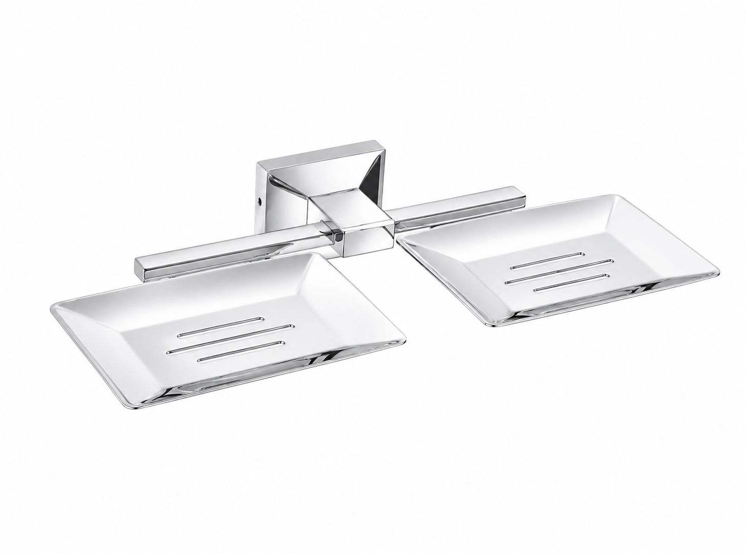 Bell Sanitary Wares | Premium Stainless Steel | Chrome Polished | Double Soap Dish | Pack of 1 image 2