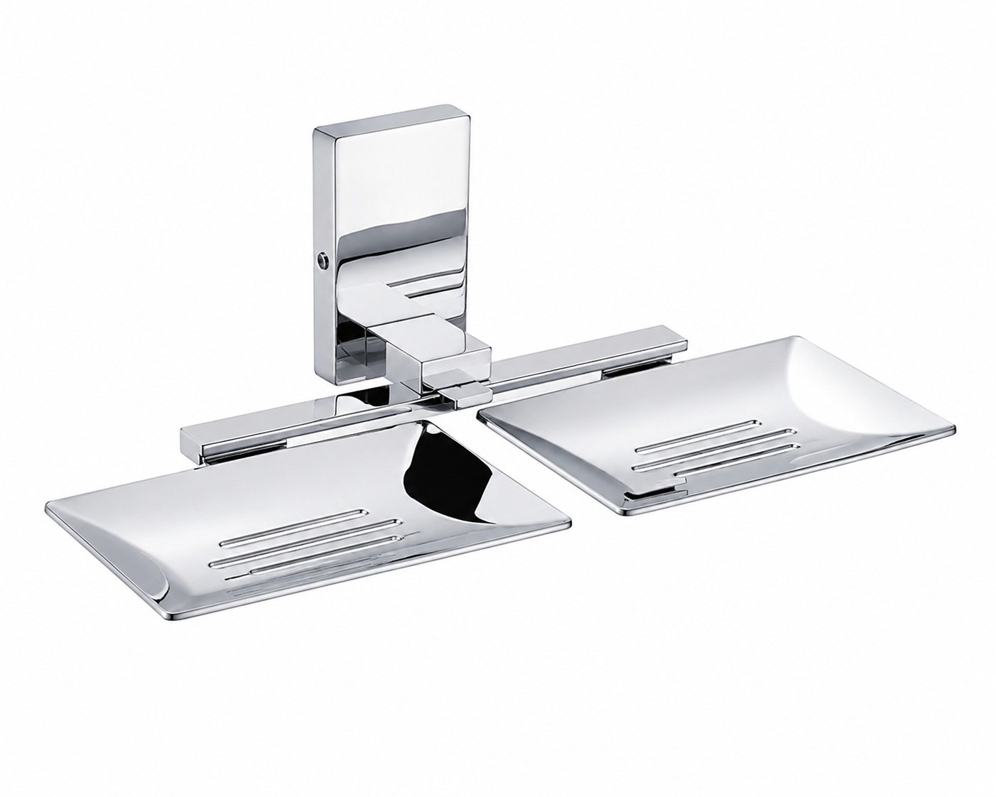 Bell Sanitary Wares | Premium Stainless Steel | Chrome Polished | Double Soap Dish | Pack of 1
