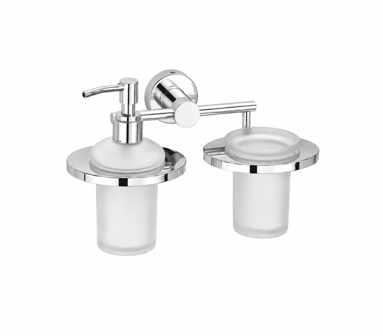 Bell Sanitary Wares | Premium Wall Mounted Tumbler Holder with Liquid Dispenser | Pack of 1 image 4