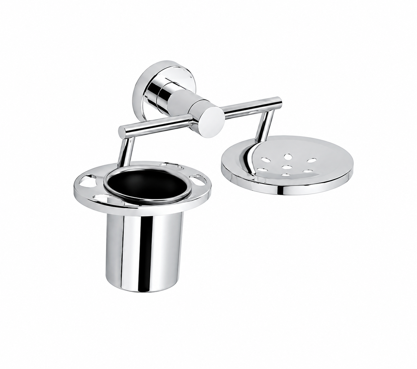 Bell Sanitary Wares | Premium Wall Mounted Tumbler Holder with Soap Dish | Pack of 1 image 4
