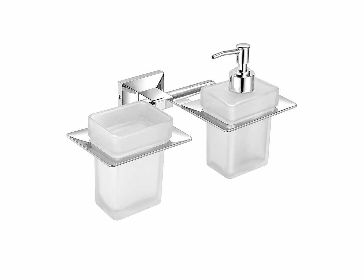 Bell Sanitary Wares | Premium Wall Mounted Tumbler Holder with Liquid Dispenser | Pack of 1 image 2