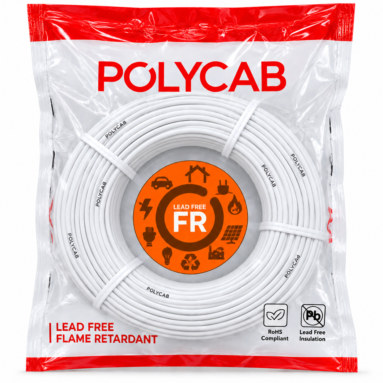 Polycab FRLF PVC Insulated Single Core Flexible Industrial Cable | 200 m | Pack of 1 image 2