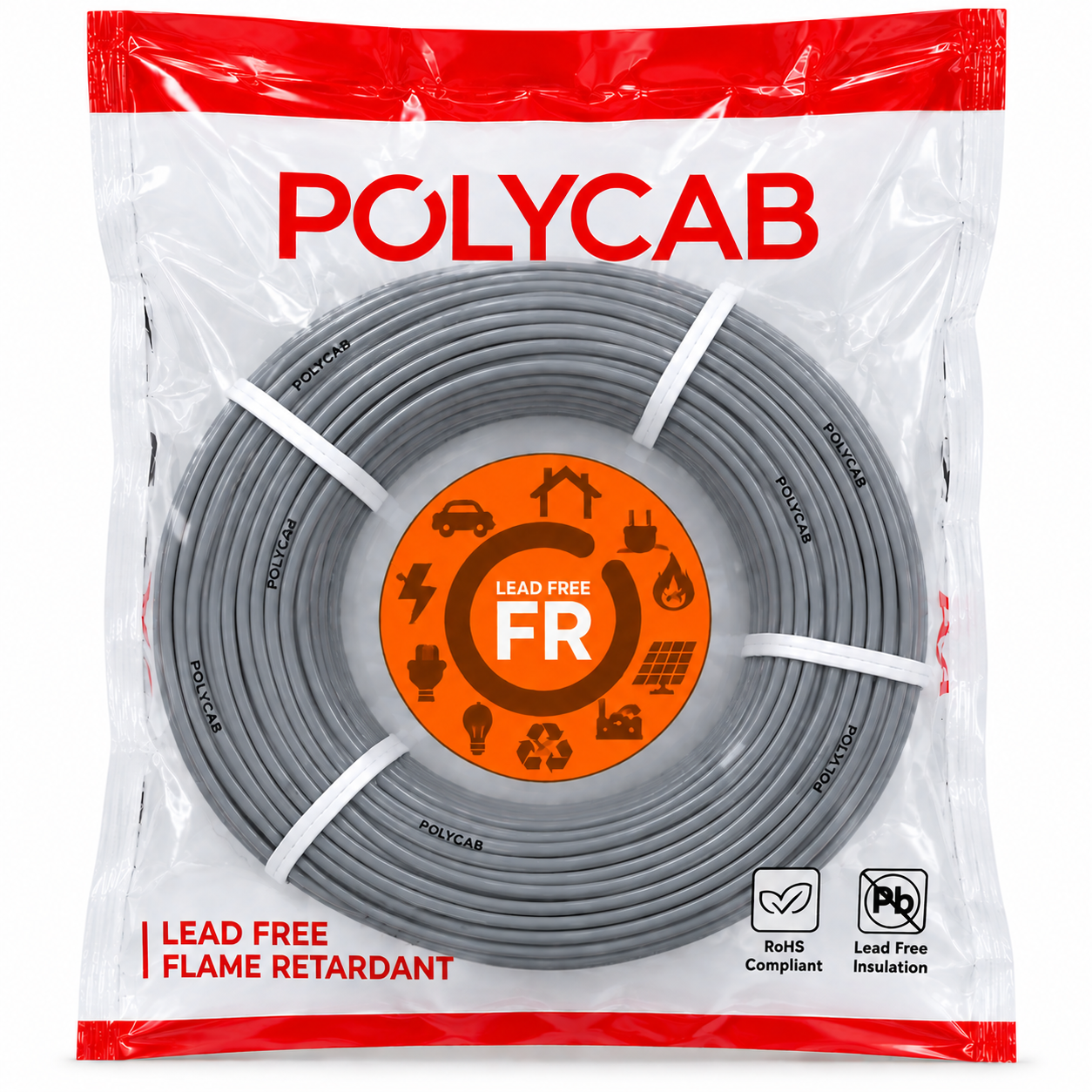 Polycab FRLF PVC Insulated Single Core Flexible Industrial Cable | 300 m | Pack of 1 image 6