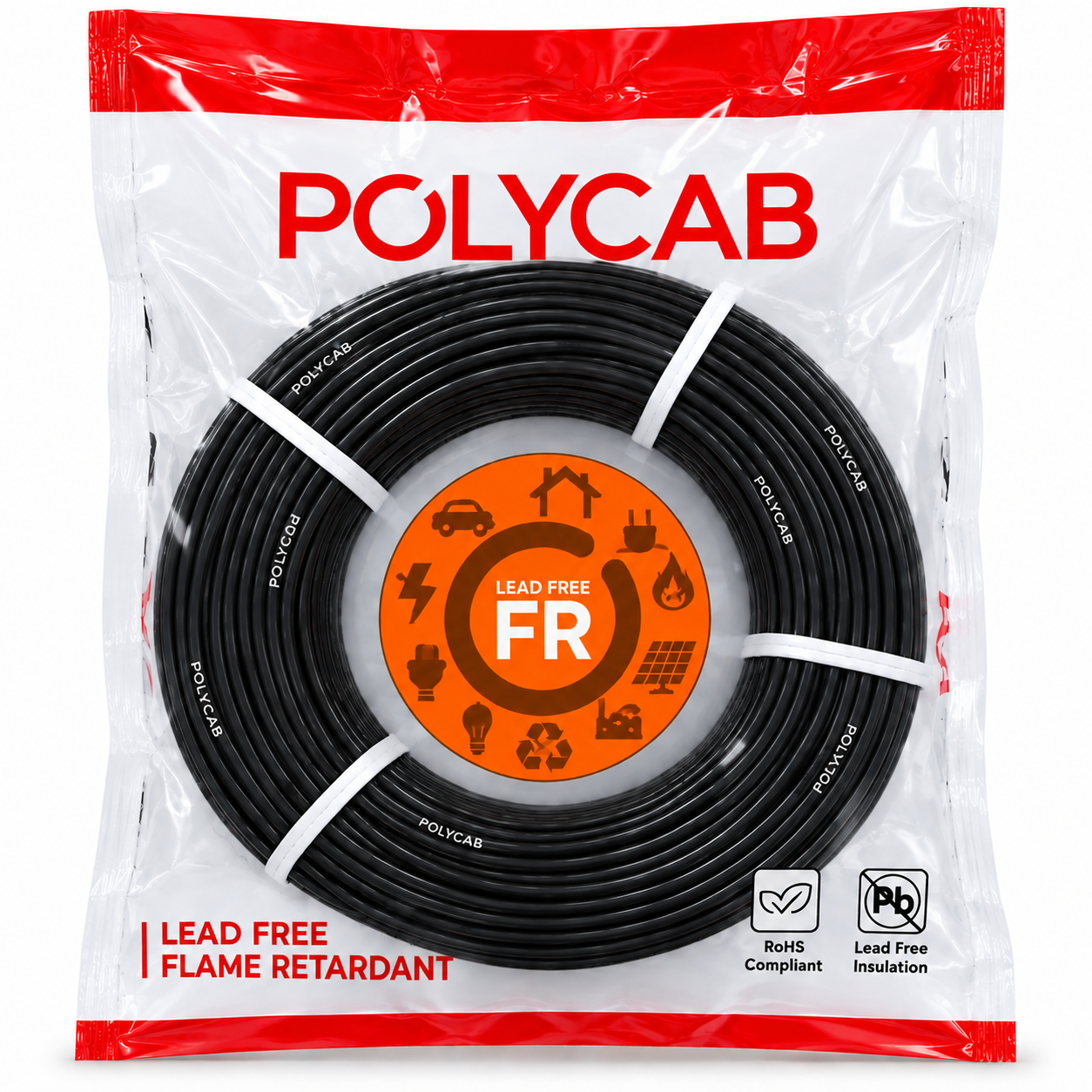 Polycab FRLF PVC Insulated Single Core Flexible Industrial Cable | 200 m | Pack of 1 image 5