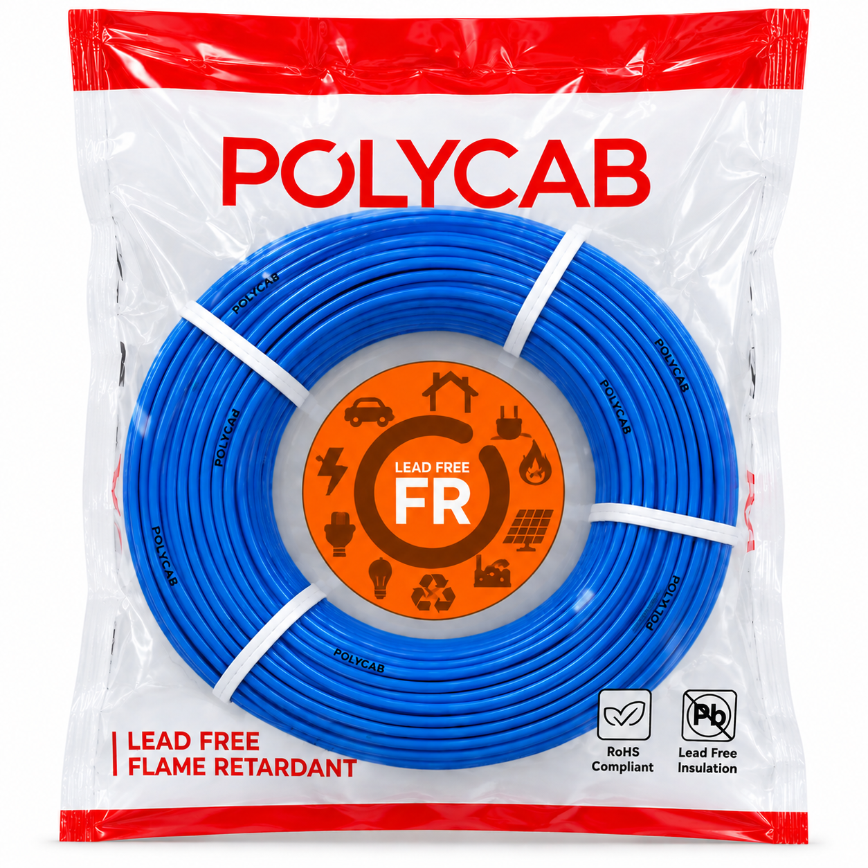 Polycab FRLF PVC Insulated Single Core Flexible Industrial Cable | 200 m | Pack of 1 image 4