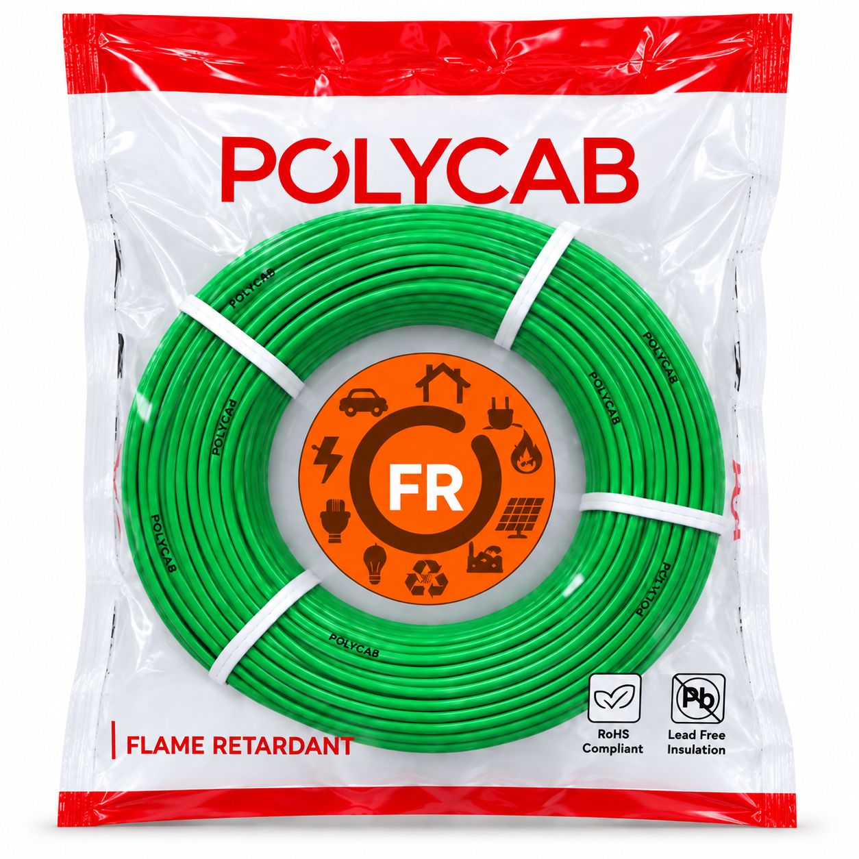 Polycab FR PVC Insulated Single Core Flexible Electrical Cable | 100 m | Pack of 1 image 4