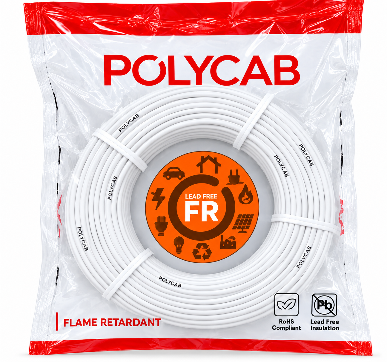 Polycab FR PVC Insulated Single Core Flexible Electrical Cable | 100 m | Pack of 1 image 6