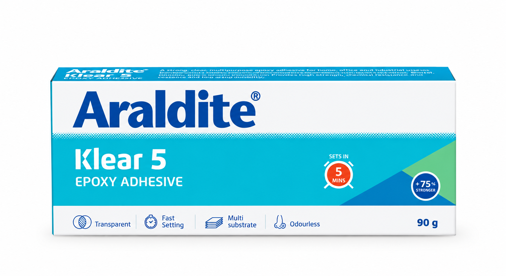 Araldite Klear 5 Fast Setting Transparent Epoxy Adhesive | Pack of 1 image 2